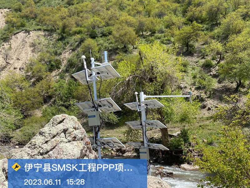 水文在線監測站在伊寧縣完成安裝